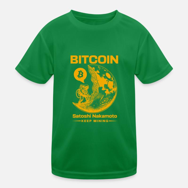 Crypto-monnaie Bitcoin BTC Satoshi Nakamoto T-shirt sport Enfant