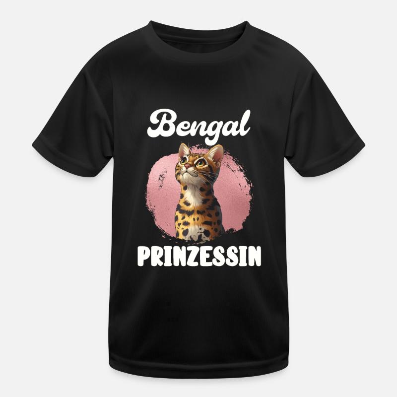 Bengal Cats Mom BENGAL PRINCESS Funny Kids Functional T-Shirt