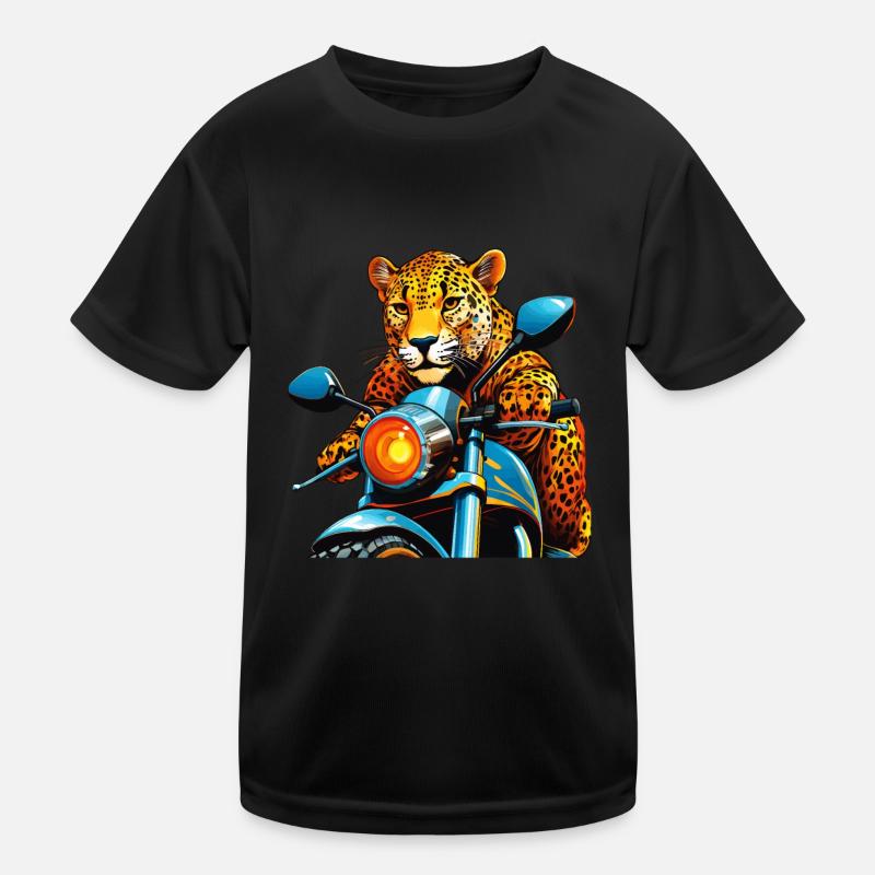 LEOPARD MOTORRAD Kinder Funktions-T-Shirt