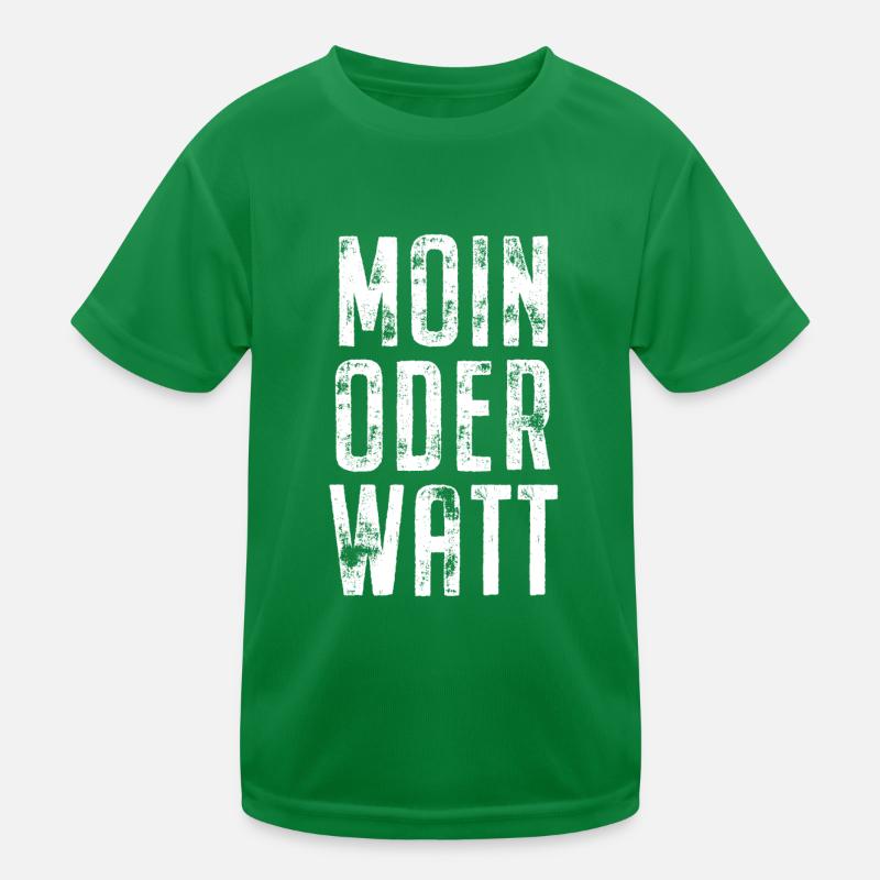 Moin or Watt Ruhrgebiet Ruhrpott Hamburg Moin Kids Functional T-Shirt