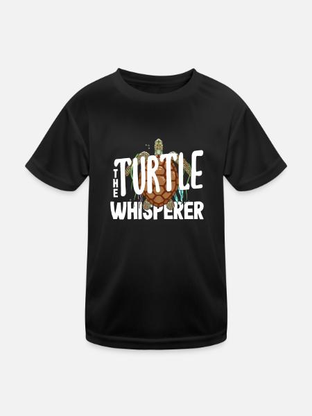 Tortue Tortue Mer Cadeau - T-shirt sport Enfant - noir - Devant
