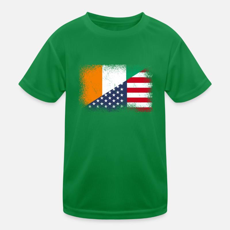 Côte d'Ivoire, United States Kids Functional T-Shirt