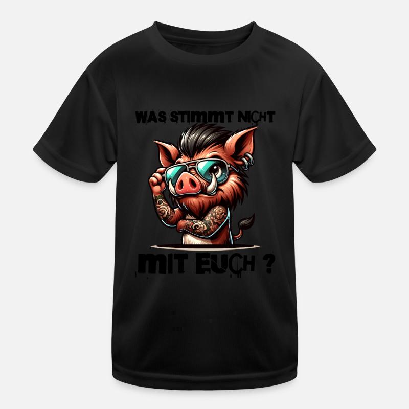 Ich hasse Menschen - Was stimmt denn mit dir nicht Kinder Funktions-T-Shirt
