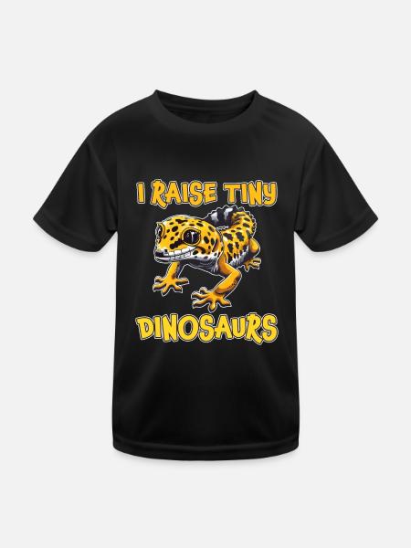 Leopardgecko Spruch Lustiges Leopardgecko Geschenk - Kinder Funktions-T-Shirt - Schwarz