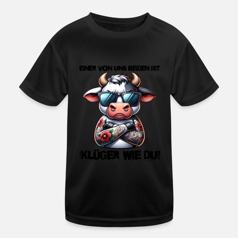 Lustiger Einer von uns beiden ist klüger als du Kinder Funktions-T-Shirt