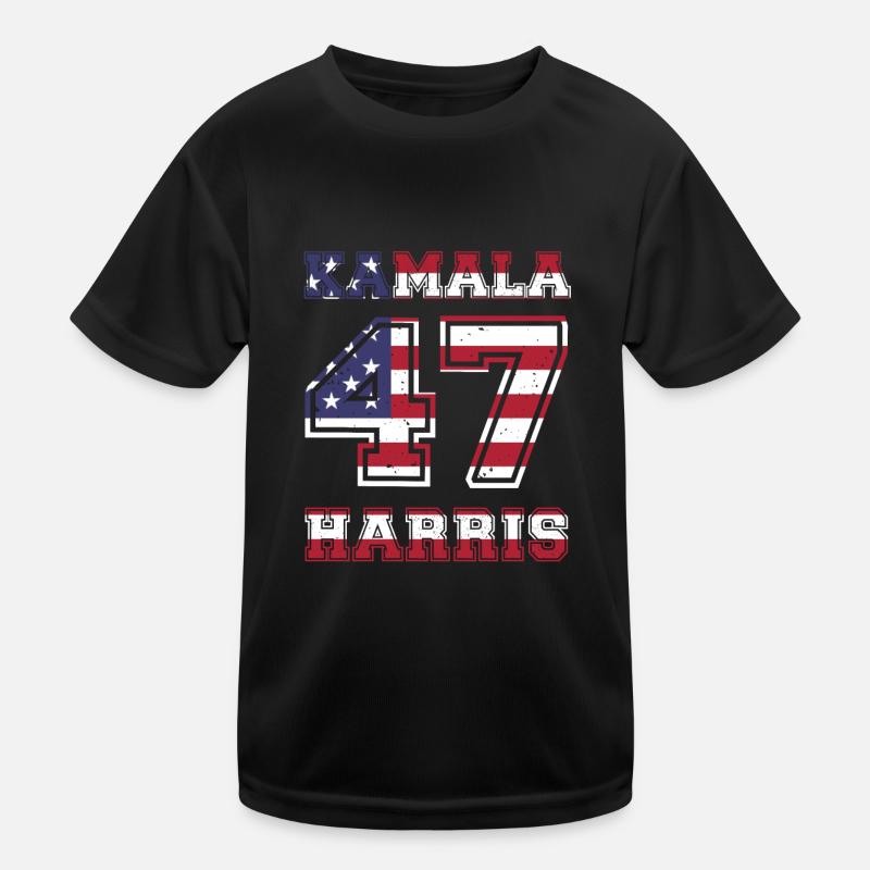Kamala Harris 47. Präsidentin der USA Kinder Funktions-T-Shirt