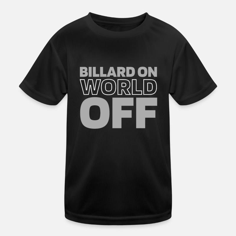 Billard Billard On World Off T-shirt sport Enfant