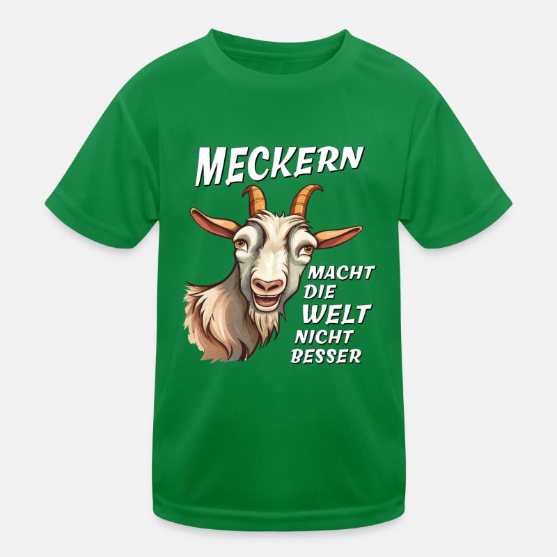GOAT COMPLAINING DOESN'T MAKE THE WORLD BETTER Kids Functional T-Shirt
