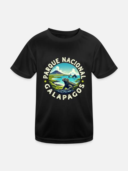 Équateur Quito Guayaquil Équatorien - T-shirt sport Enfant - noir - Devant