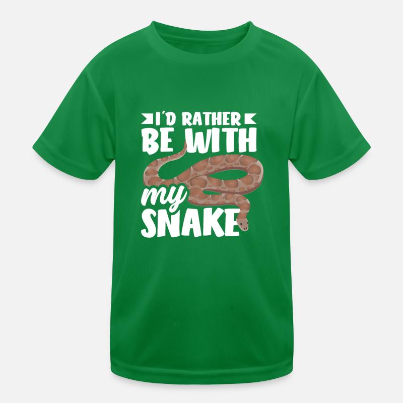 Schlange Kinder Funktions-T-Shirt