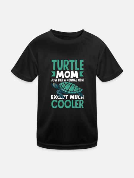 Schildkröte Meeresschildkröte Geschenk - Kinder Funktions-T-Shirt - Schwarz - Vorne