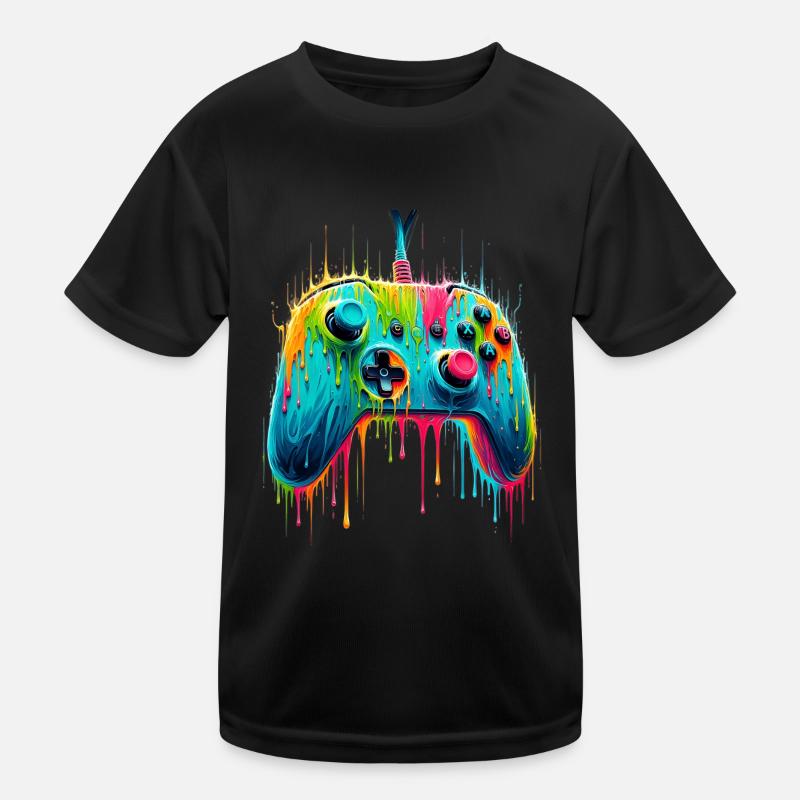 Colorful Gaming Gamer Controller Kinder Funktions-T-Shirt