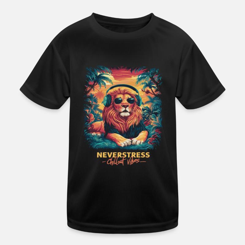 Lion Chillout Vibes Design décontracté et élégant T-shirt sport Enfant