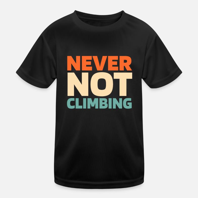 Climbing Climbers Kids Functional T-Shirt