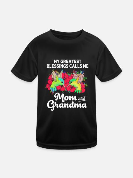 Hummingbird - Kids Functional T-Shirt - black - Front