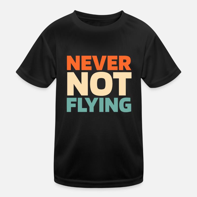 Airplane Pilot Kids Functional T-Shirt