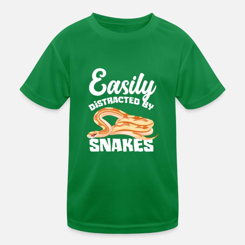Simply Distracted Snake Kids Functional T-Shirt
