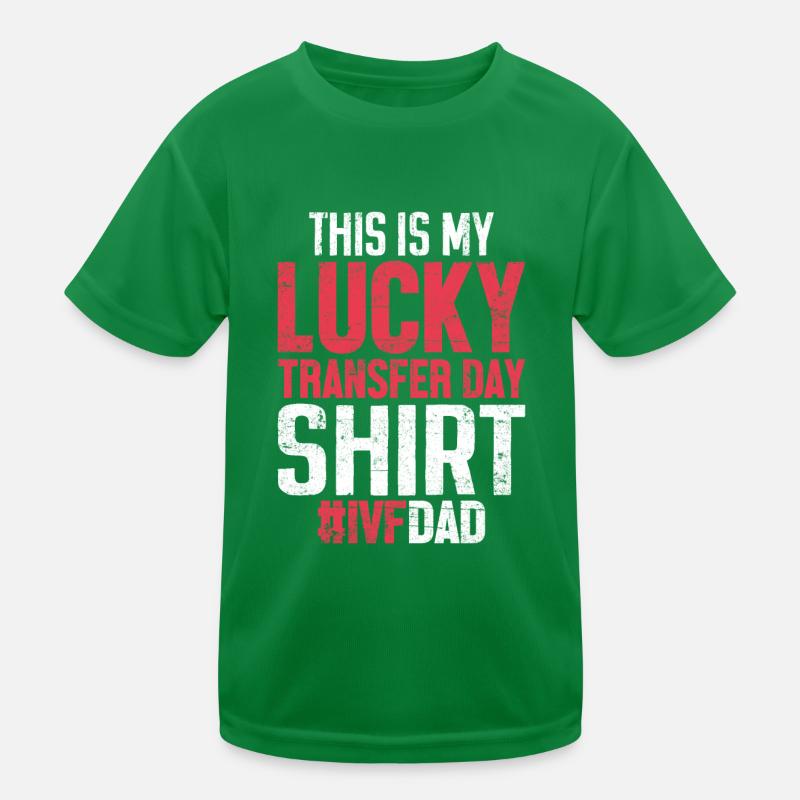 This Is My Lucky Transfer Day Egg Retrieval Funny Kids Functional T-Shirt