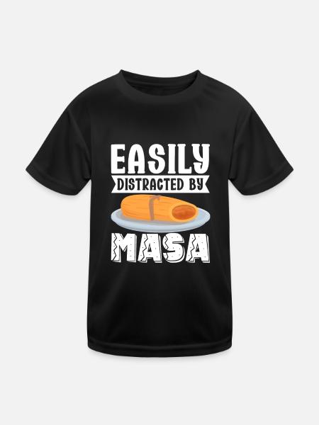 Tamale Mexikanisches Essen Tamale Liebhaber - Kinder Funktions-T-Shirt - Schwarz - Vorne
