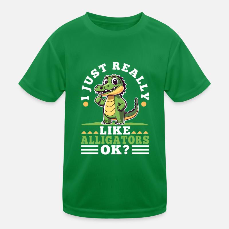 I just really like alligators Kids Functional T-Shirt