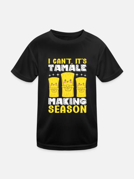 Tamale Cuisine mexicaine Tamale Lover - T-shirt sport Enfant - noir - Devant