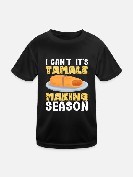 Tamale Cuisine mexicaine Tamale Lover - T-shirt sport Enfant - noir - Devant