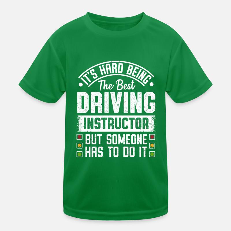 Funny Driving Instructor Permit License Driver Kids Functional T-Shirt