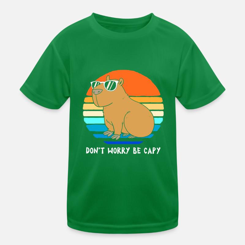 Capybara Kinder Funktions-T-Shirt