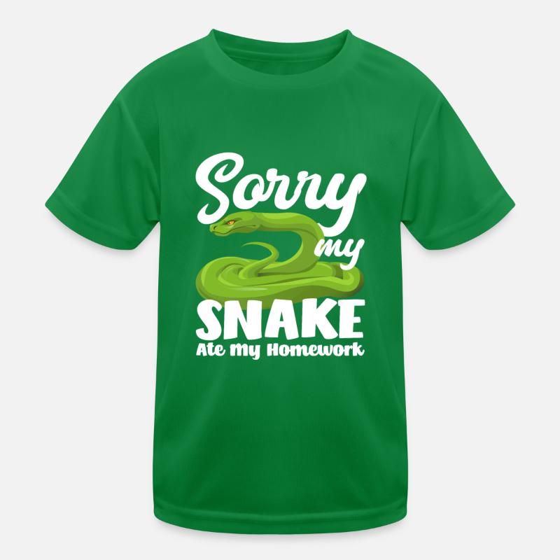 Snake Homework Kids Functional T-Shirt