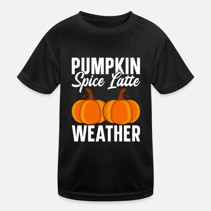 Pumpkin Spice Latte Fall Halloween Pumpkin Spice Spice Kids Functional T-Shirt
