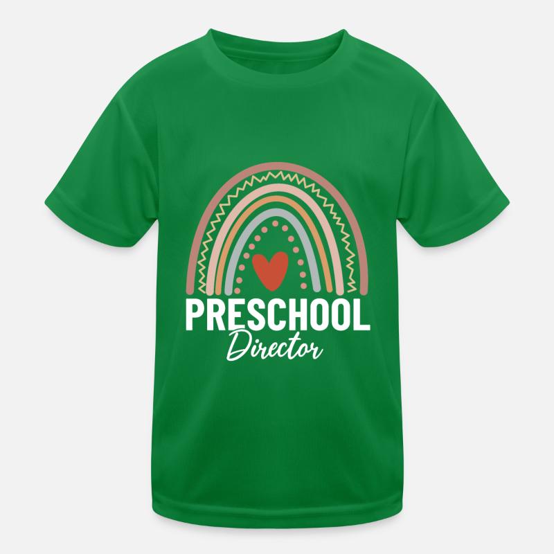 Préscolaire Directeur Drôle Boho Pré K Garde d’enfants T-shirt sport Enfant
