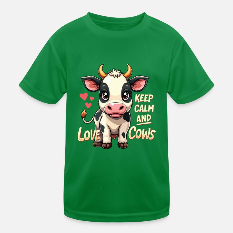 Cows Moo Cow Moo Cattle Dairy Cow Dairy Farmer Kids Functional T-Shirt
