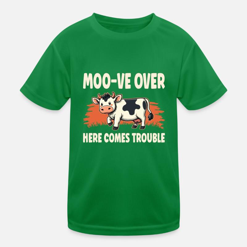 Cows Moo Cow Moo Cattle Dairy Cow Dairy Farmer Kids Functional T-Shirt