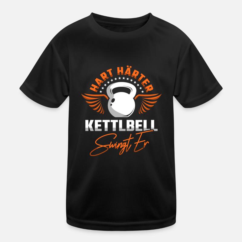 Kettlebell Kinder Funktions-T-Shirt