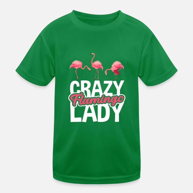 Flamingo Frau Kinder Funktions-T-Shirt
