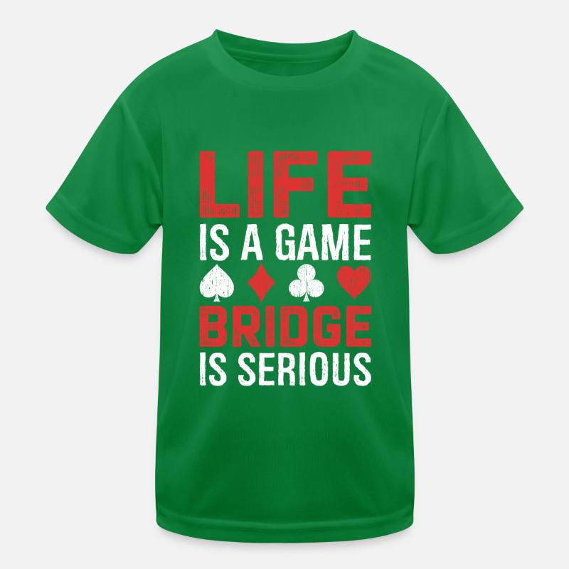 Bridge Jeu de cartes Drôle Deck Trick Prise de contrat T-shirt sport Enfant