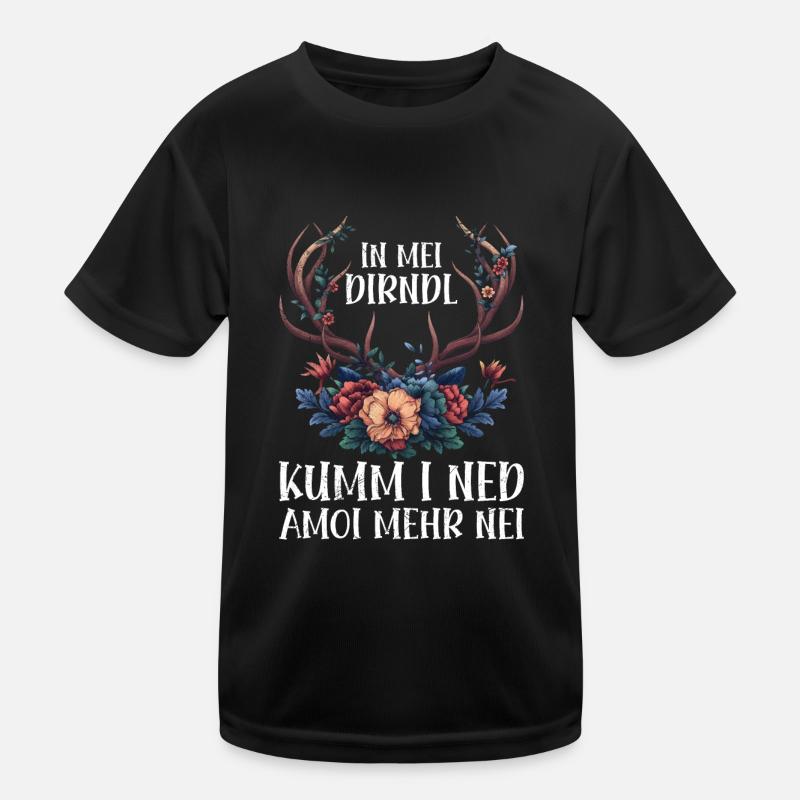 Dirndl zu klein Trachtenshirt Damen Trachten Dirndl Kids Functional T-Shirt