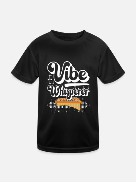 Vibraphon, vibraphoniste - T-shirt sport Enfant - noir - Devant