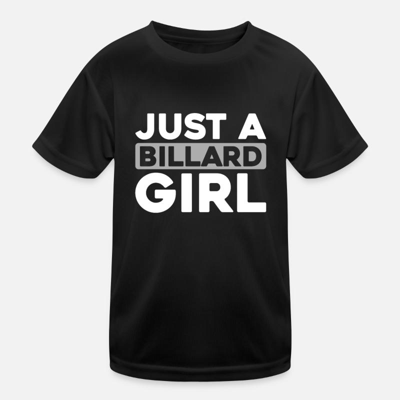Billard, juste une fille de billard T-shirt sport Enfant
