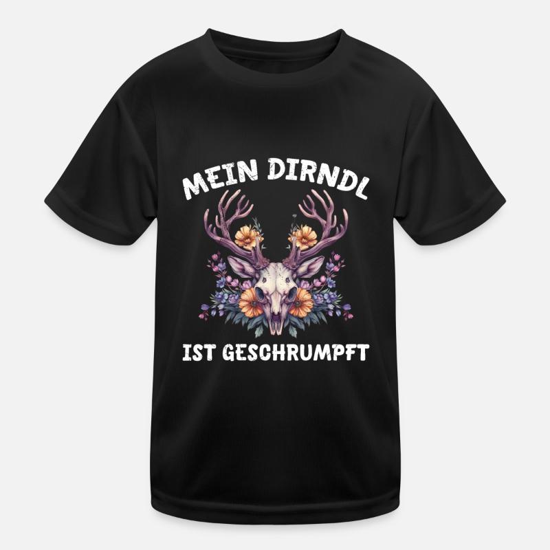 Dirndl zu klein Trachtenshirt Damen Trachten Dirndl Kids Functional T-Shirt