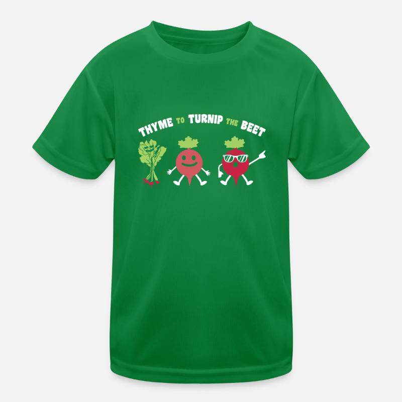 Thyme To Turnip The Beet Beets Beetroot Gift Kids Functional T-Shirt