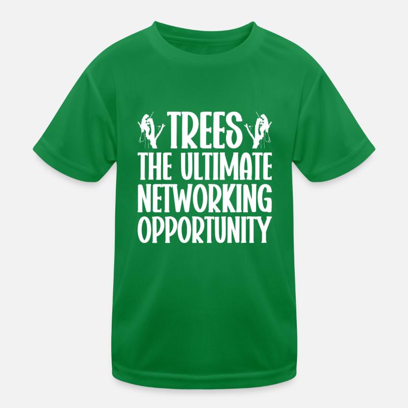 Arborist Baumpfleger Baumkletterer Baumklettern Kinder Funktions-T-Shirt