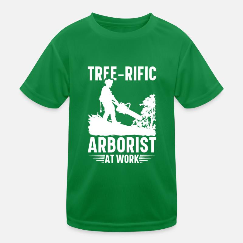 Arborist Arborist Tree Climber Tree Climbing Kids Functional T-Shirt