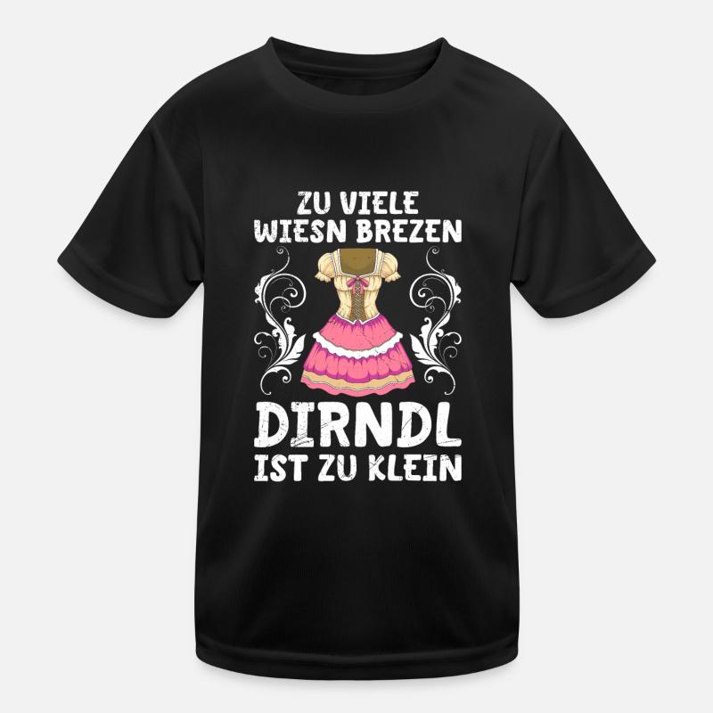 Dirndl zu klein Trachtenshirt Damen Tracht Dirndl Kinder Funktions-T-Shirt