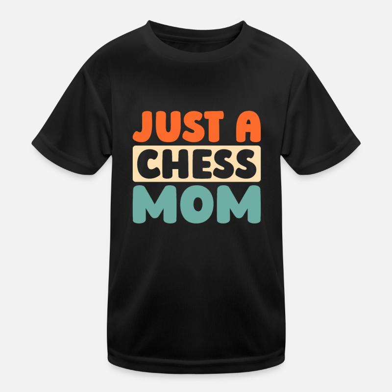 Schach Just A Chess Mom Kinder Funktions-T-Shirt