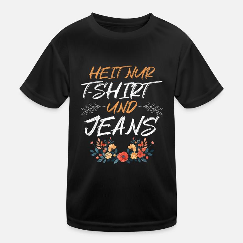 Heute ohne Dirndl Ersatz Dirndl Damen Kinder Funktions-T-Shirt