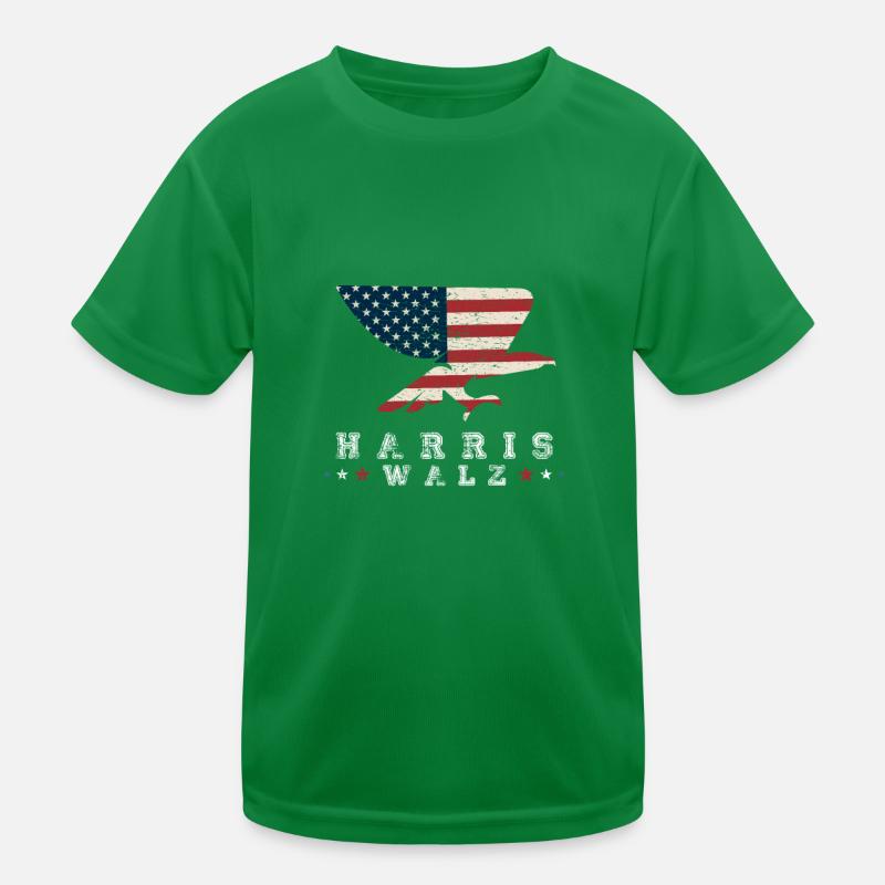 Kamala Harris & Tim Walz 2024 US EAGLE Chemise T-shirt sport Enfant