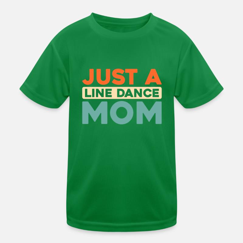 Line Dance Just A Line Dance Mom Kinder Funktions-T-Shirt
