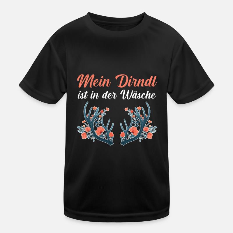 Today without Dirndl Replacement Dirndl Women Kids Functional T-Shirt