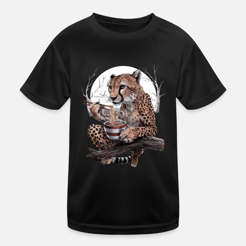 Gepard Kinder Funktions-T-Shirt